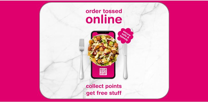 order tossed online and get free food