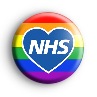 NHS pride badge