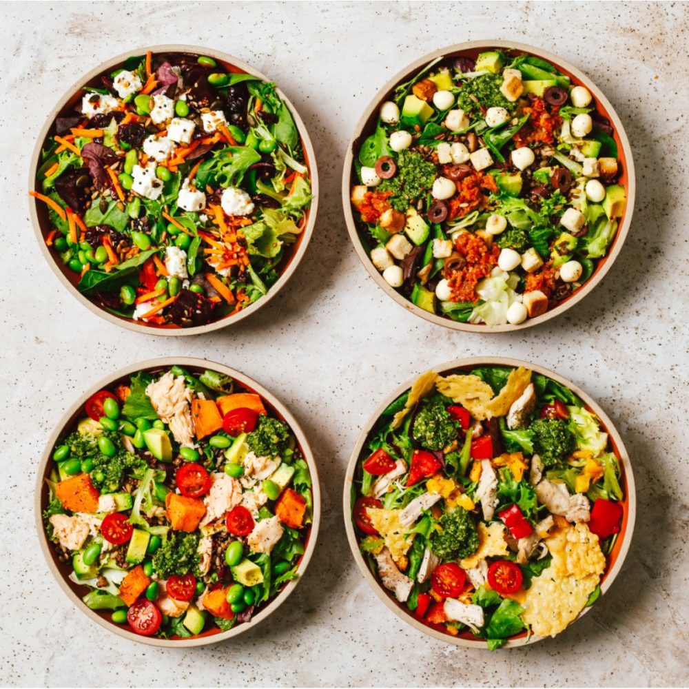 4 bright and delicious salad bowls